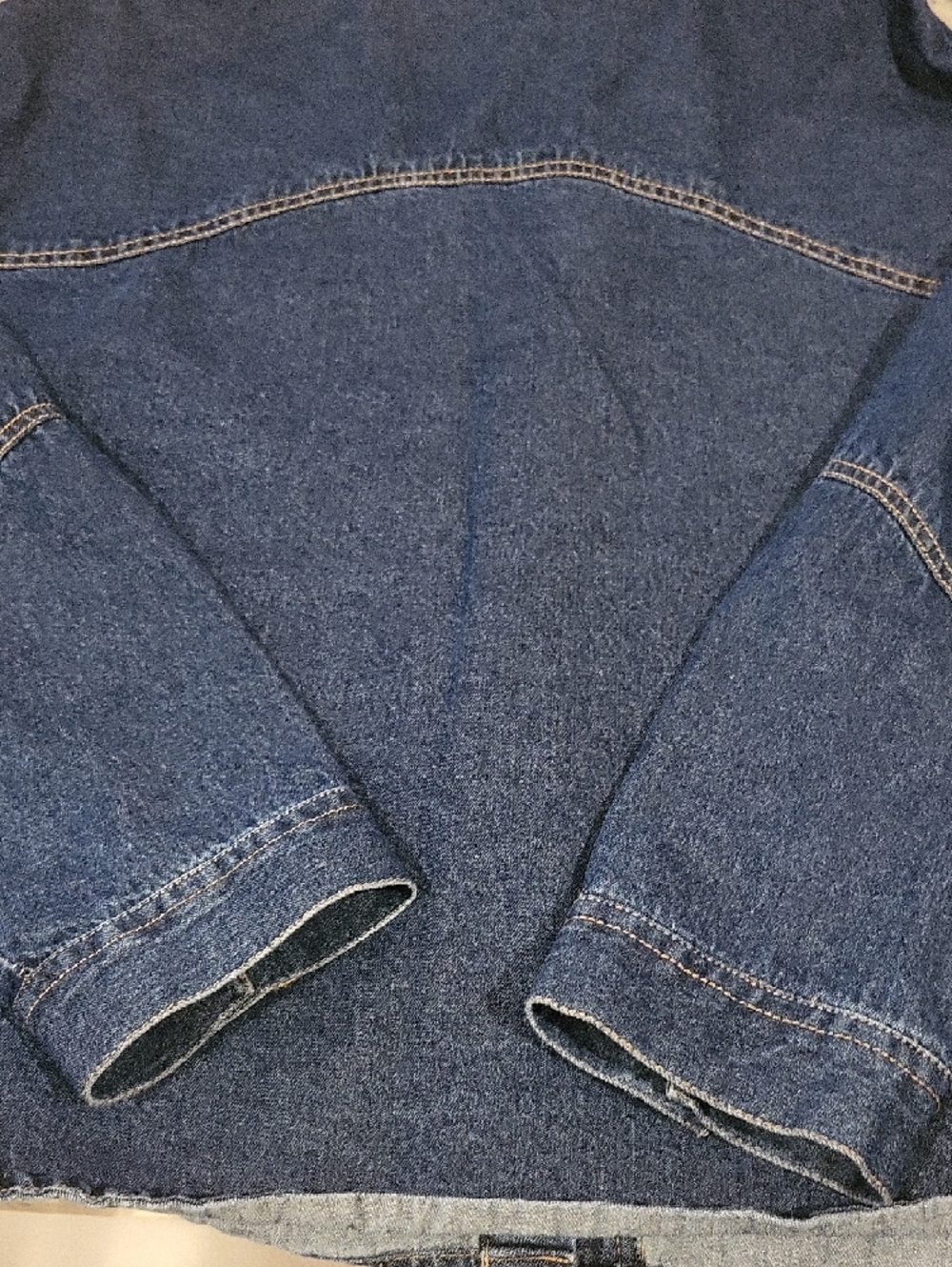 French Connection Dark Blue Denim Shirt - Women's Button-Up - Picture 8 of 8